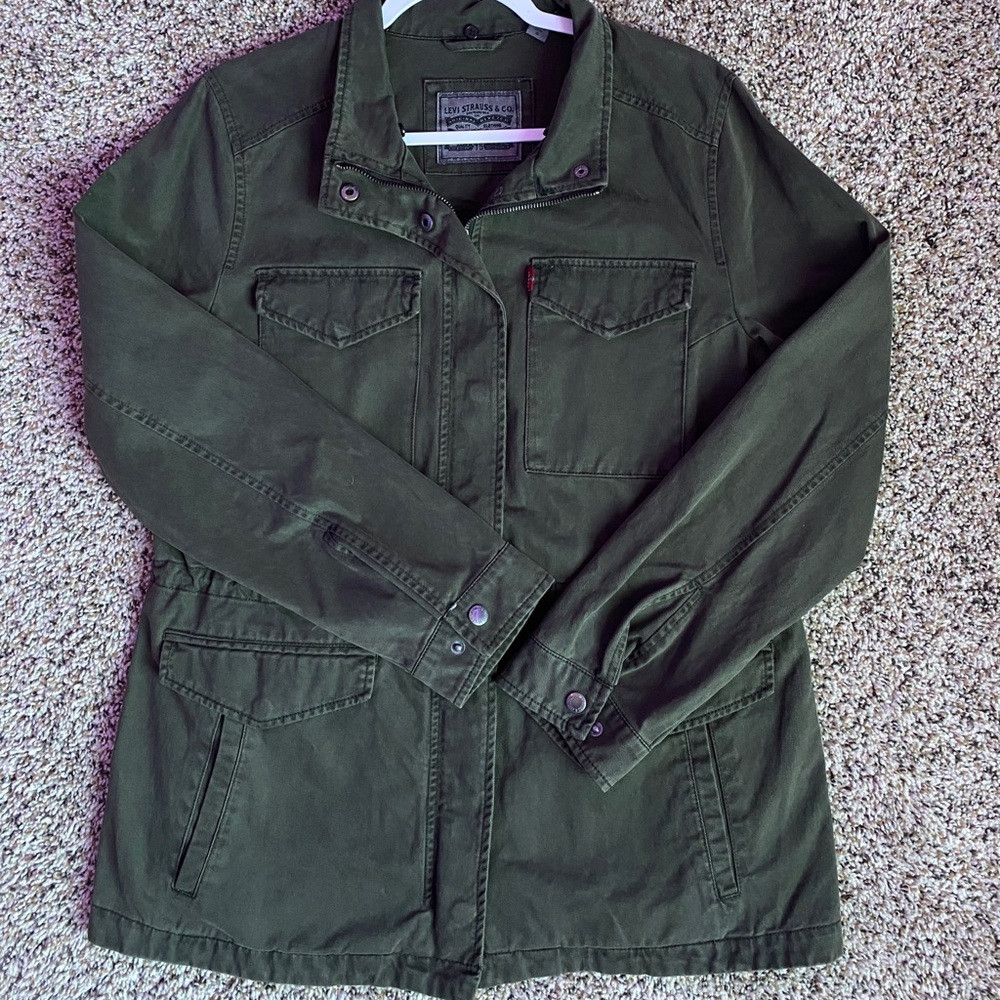 Levis green utility jacket
